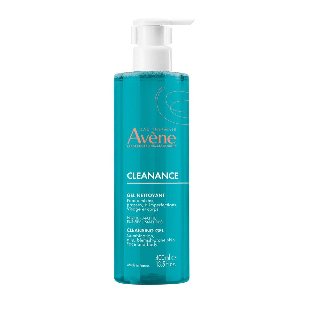 Avène Cleanance Gel limpiador rostro y cuerpo para pieles grasas con imperfecciones 400 ml