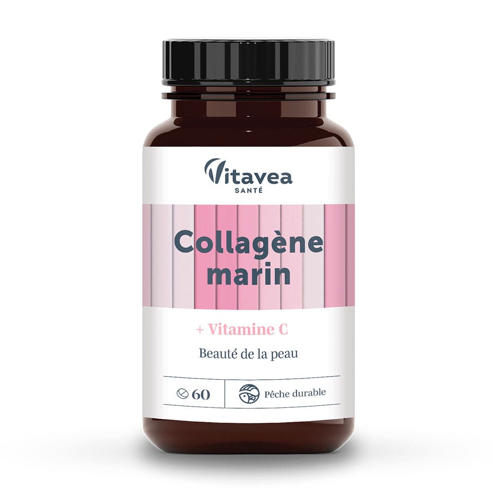 Vitavea Santé Nutri'sentiels Colágeno marino belleza de la piel 60 comprimidos