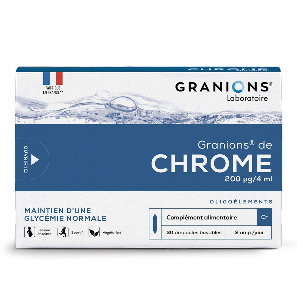 Granions Cromo 200 µg 30 ampollas