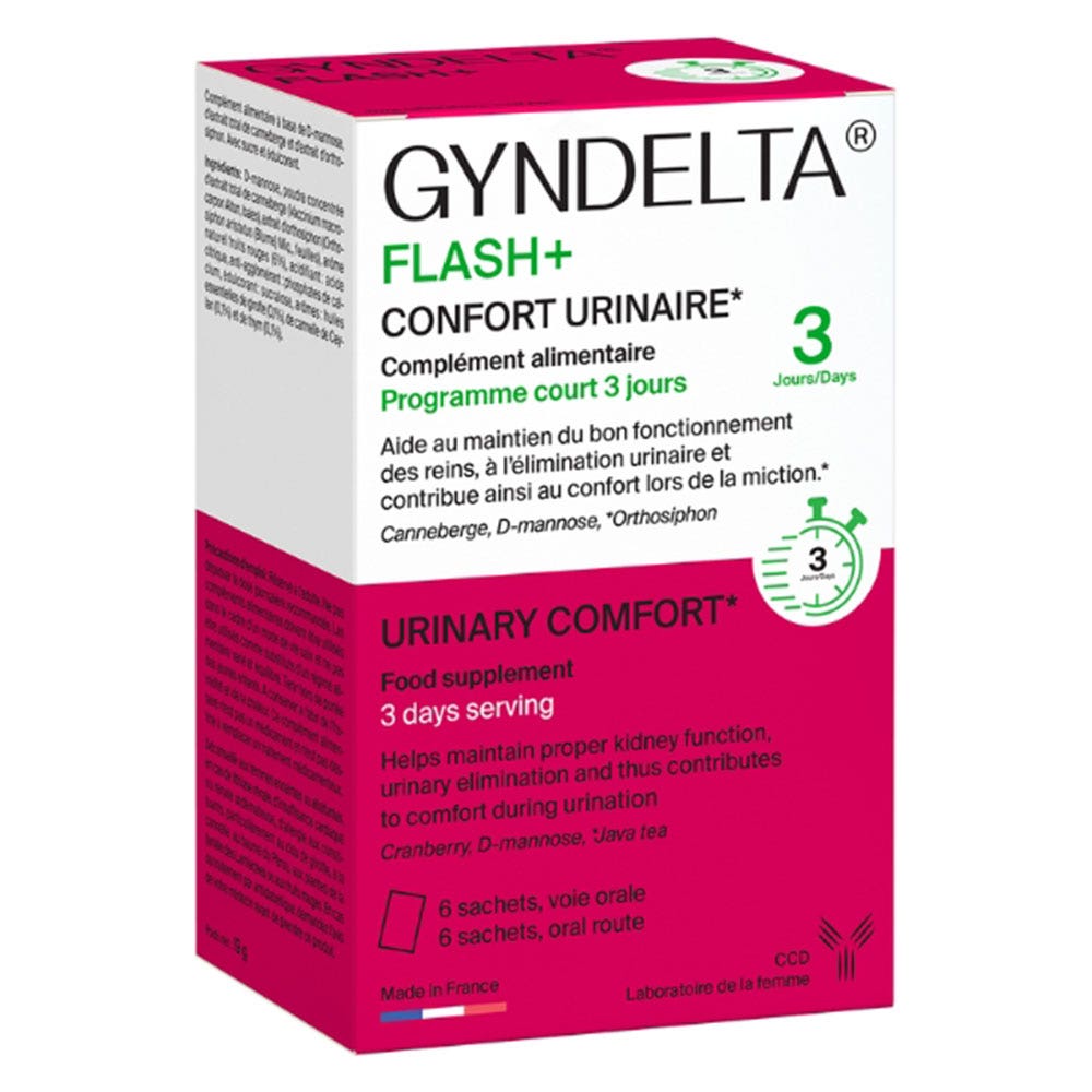 Ccd Gyndelta Flash Comodidad urinaria x6 bolsas