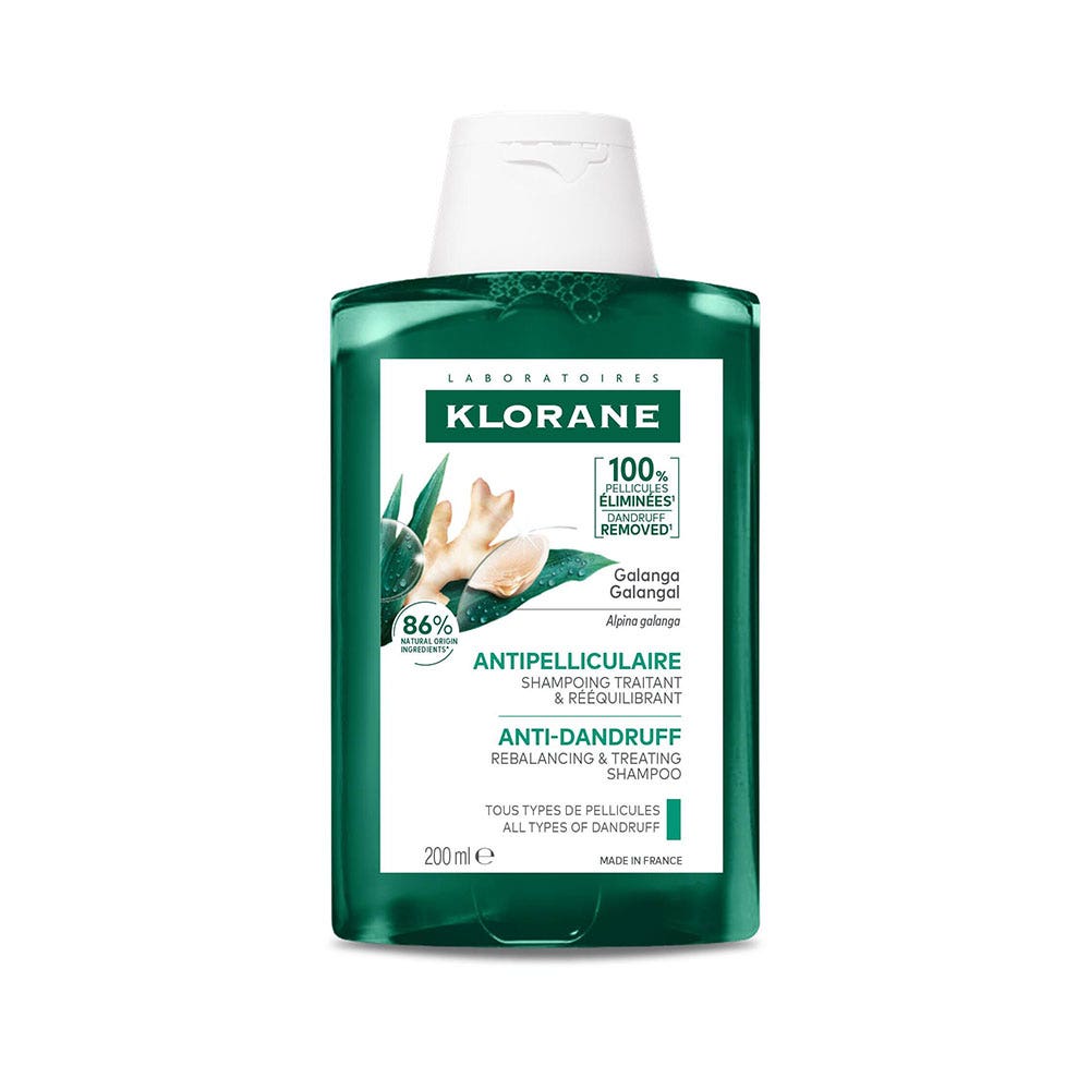 Klorane Galanga Champú tratante y reequilibrante sin caspa 200 ml