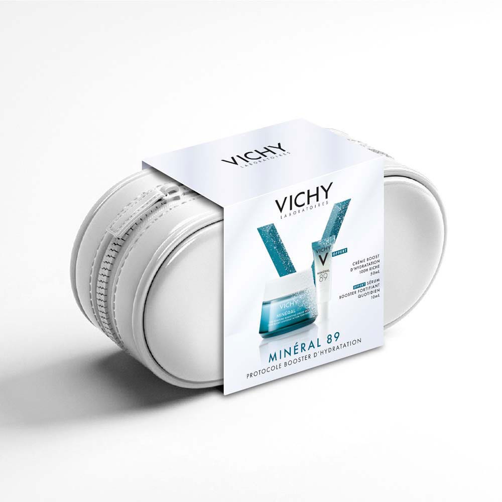 Vichy Mineral 89 Kit refuerzo hidratación crema rica + mini booster de regalo