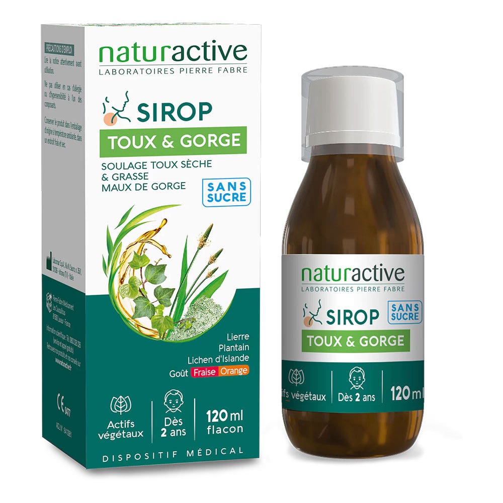 Naturactive Jarabe para la tos y la garganta 120 ml