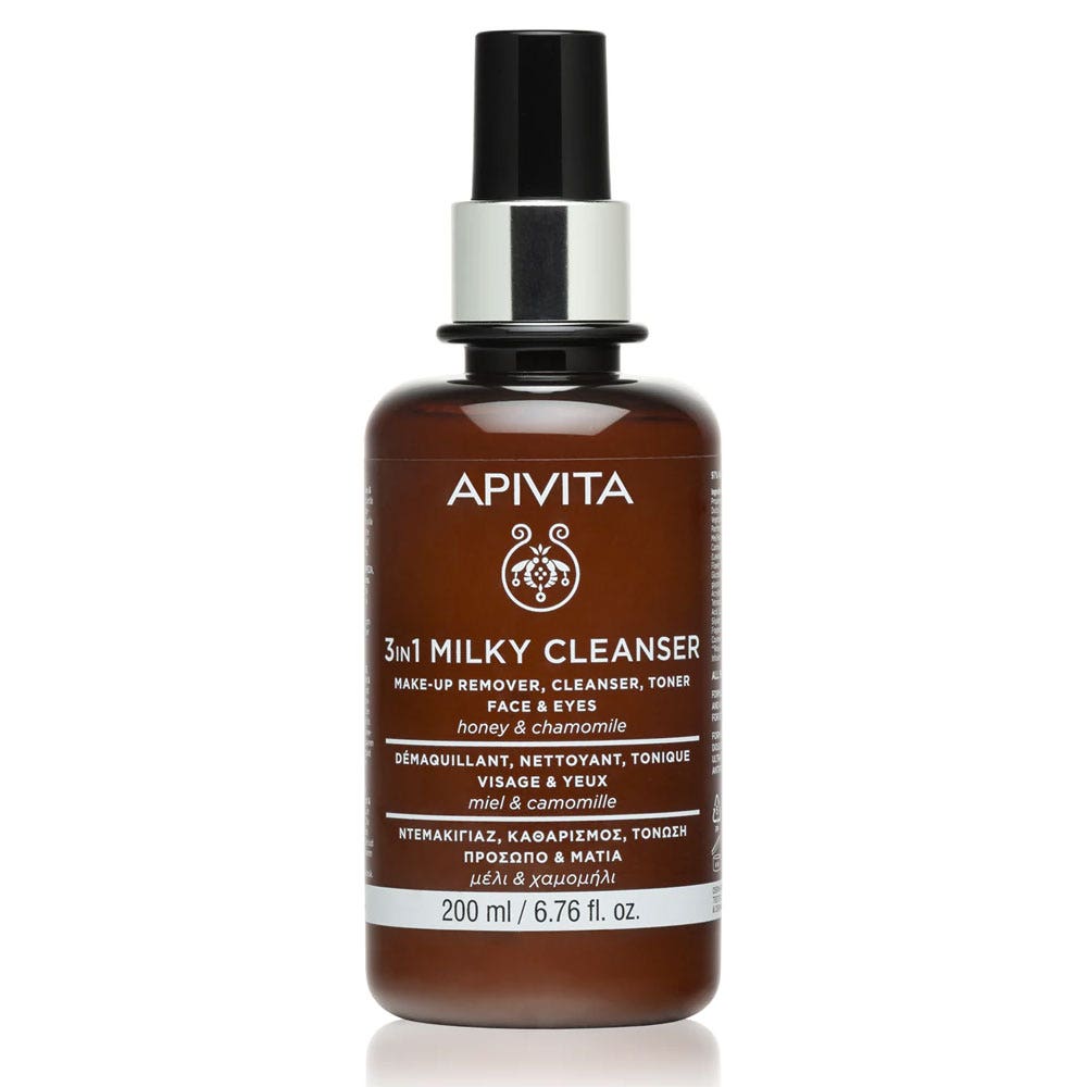 Apivita Leche Limpiadora 3 en 1 Rostro y Ojos 200ml