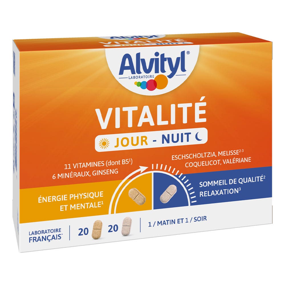 Alvityl Vitalidad Día Noche 40 comprimidos