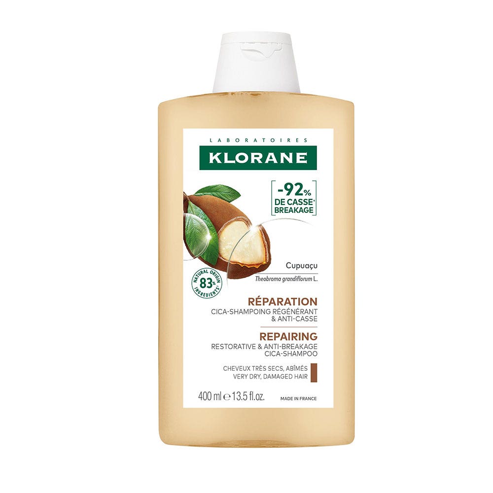 Klorane Cupuacu Cica-Champú regenerante y antirotura bio cabello muy seco 400 ml