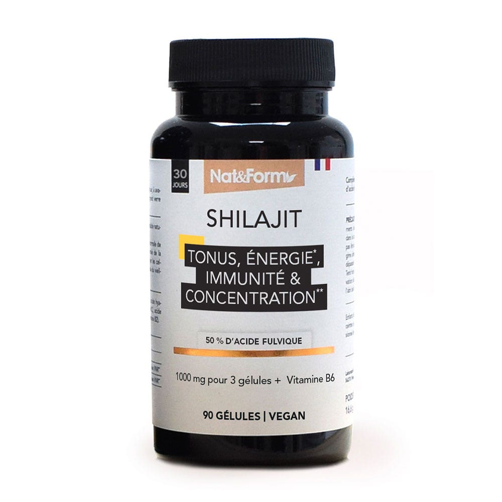 Nat&Form Nutracéuticos Premium Shilajit 90 cápsulas
