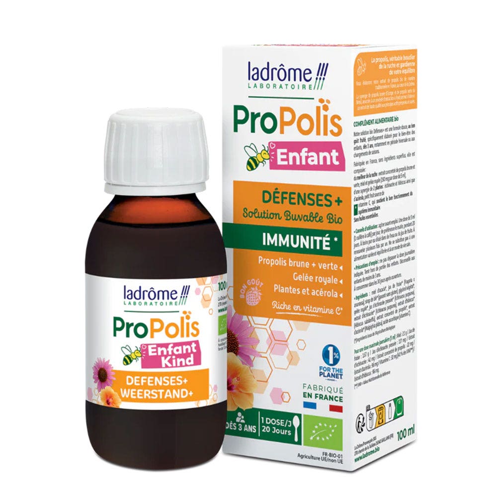 Ladrôme Propolis Jarabe Defensas+ inmunidad para niños 100 ml
