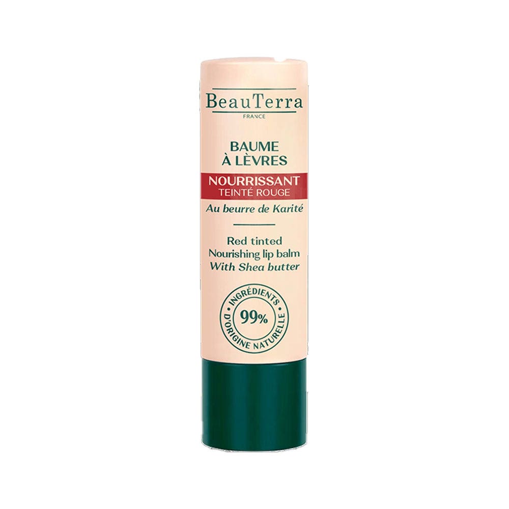 Beauterra Bálsamo labial nutritivo Rojo tintado 4g