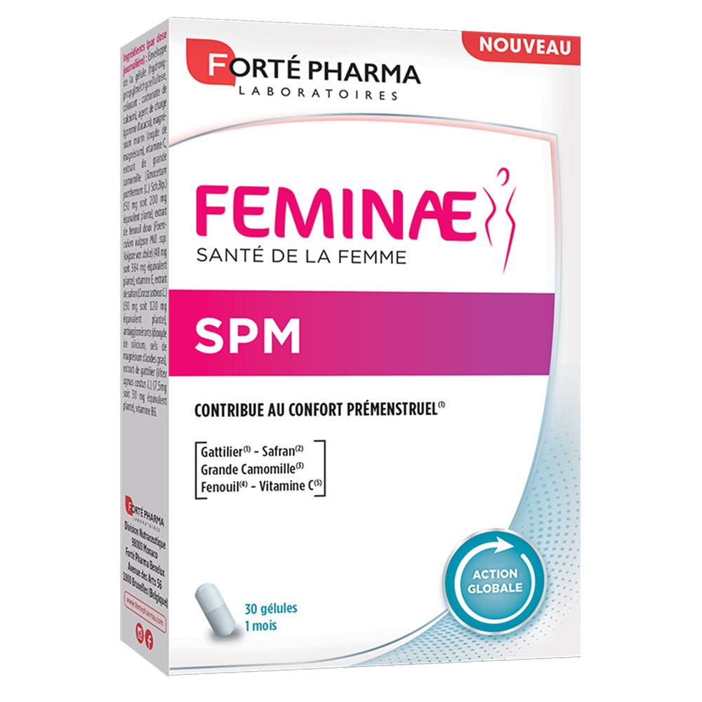 Forté Pharma Feminae El SPM contribuye al confort premenstrual 30 comprimidos