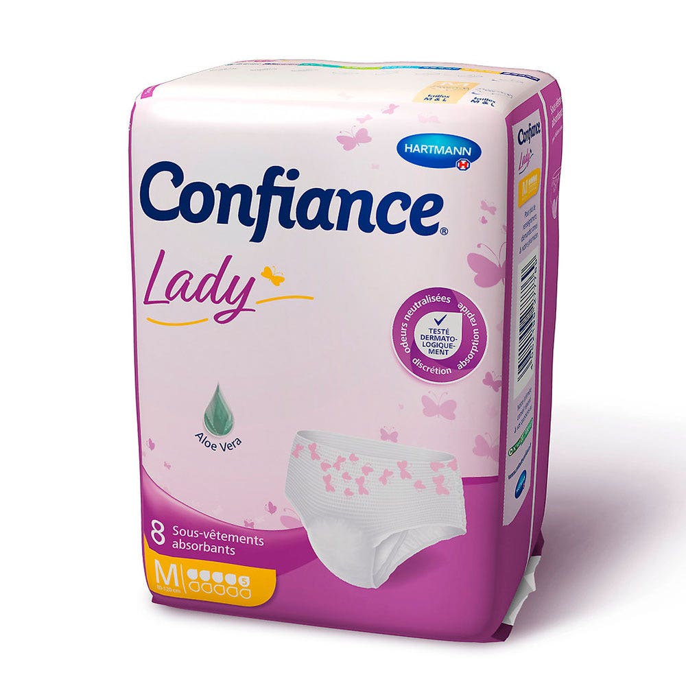 Hartmann Confiance Braguitas Absorb + Mujer Lady