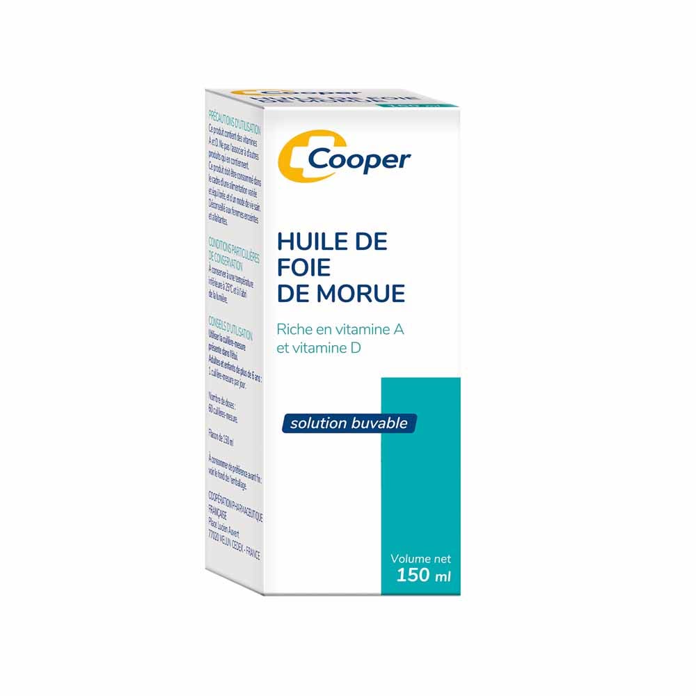 Cooper Aceite de hígado de bacalao Vitaminas A y D 150 ml