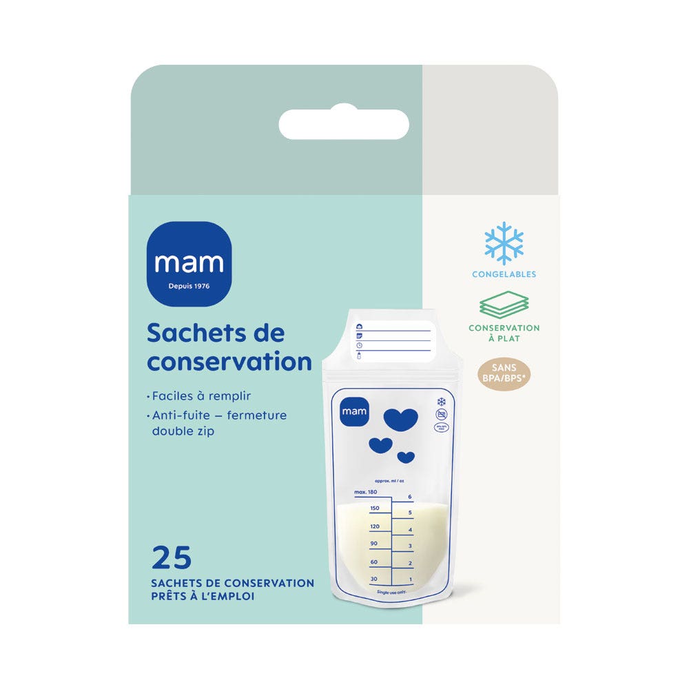 Mam Bolsas de conservación 180ml x25