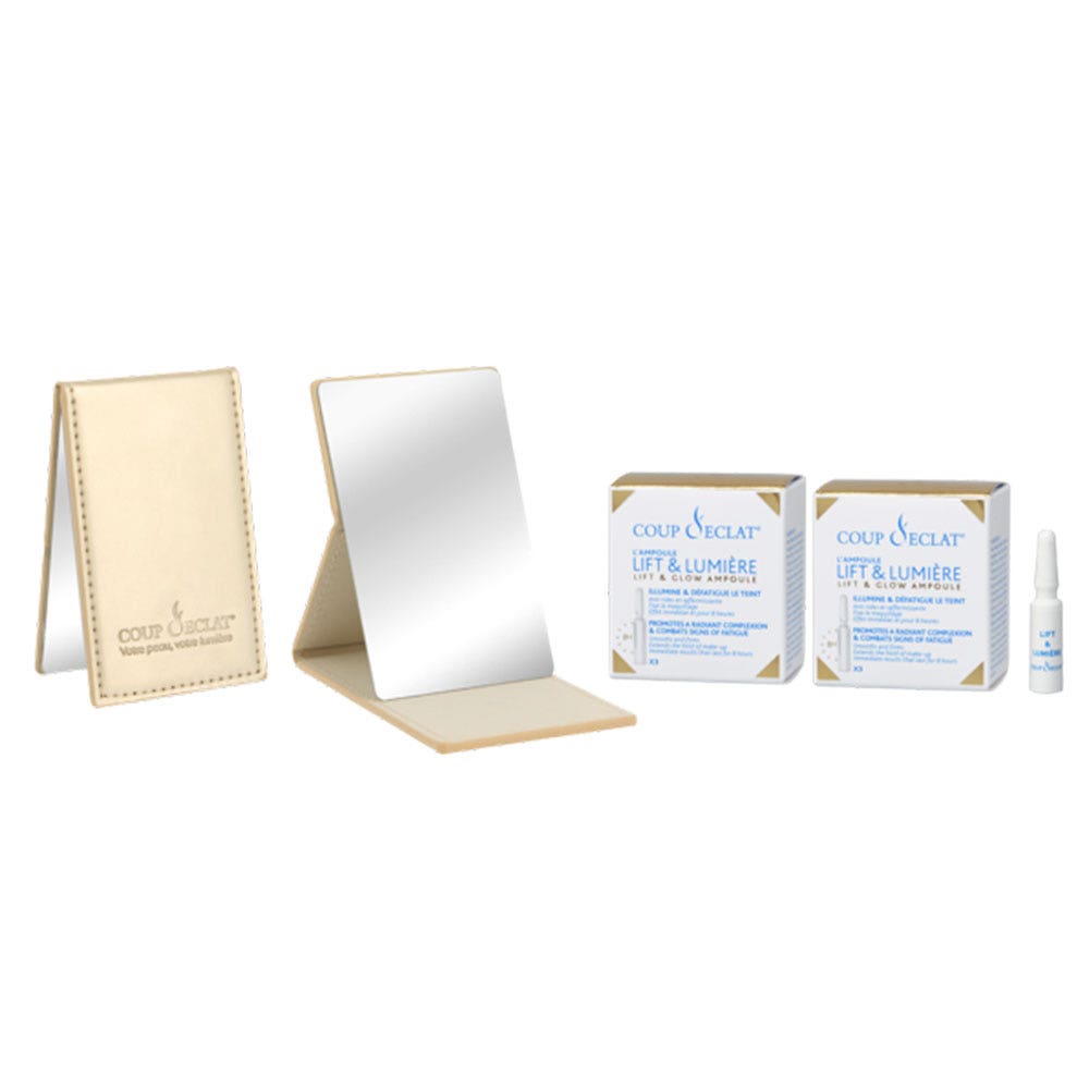 Coup D'Eclat Lift & Lumière Lifting Inmediato 2 x 3 Ampoules + Miroir