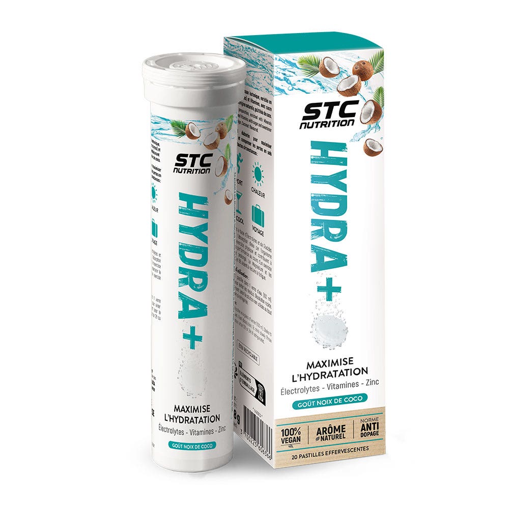 Stc Nutrition Hydra+ Sabor a coco 20 comprimidos efervescentes