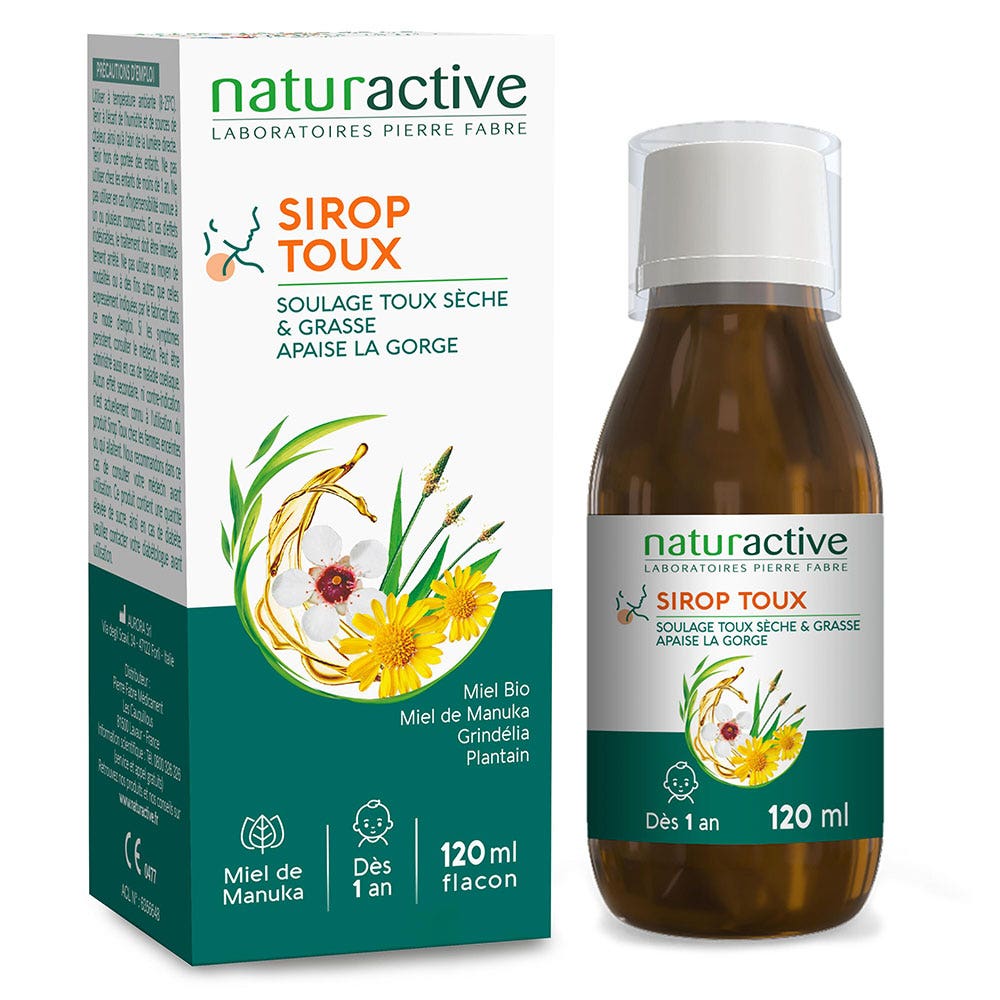 Naturactive Jarabe para la tos con miel de manuka 120 ml