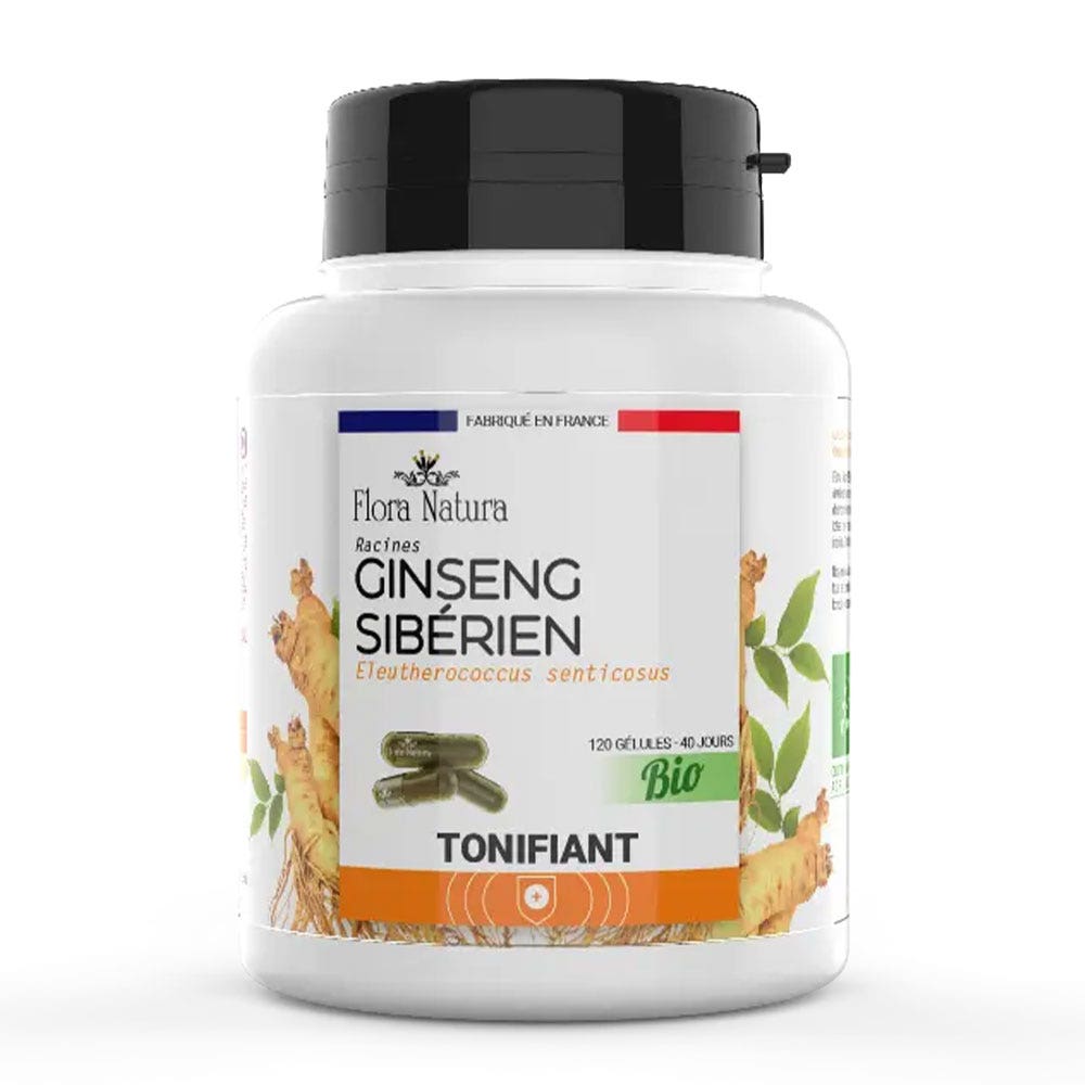 Flora Natura Ginseng siberiano Tonificación 120 cápsulas