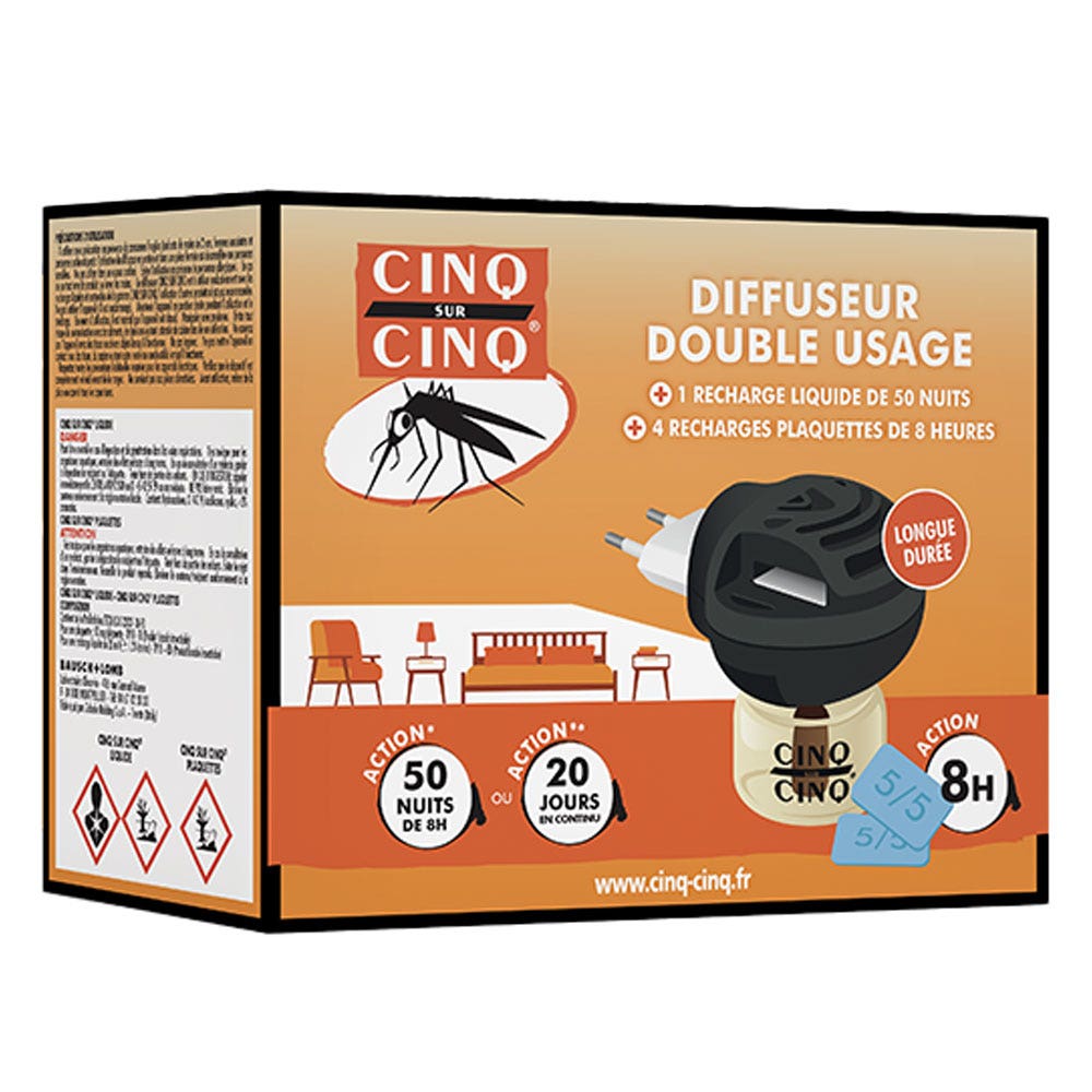 Cinq Sur Cinq Diffuseur antimoscas doble uso