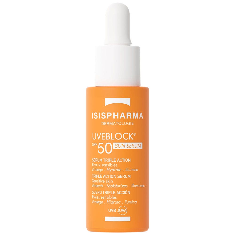Isispharma Uveblock Sérum triple acción SPF50 28 ml