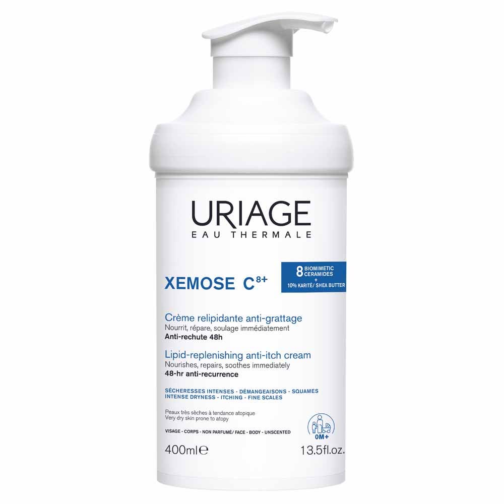Uriage Xémose C8+ Crema relipidante antiirritación pieles muy secas con tendencia atópica 400 ml