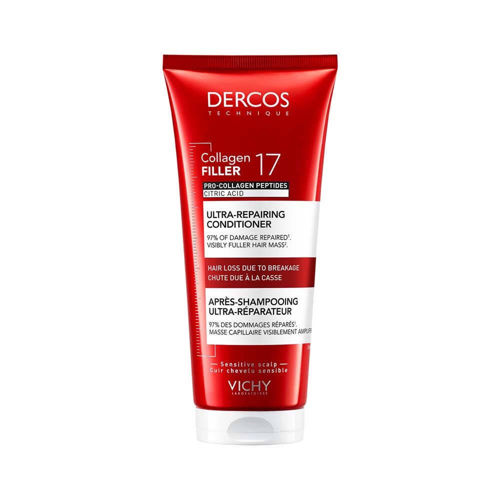 Vichy Dercos Collagen Filler 17 Acondicionador Fortificante Reparador Intenso 200 ml