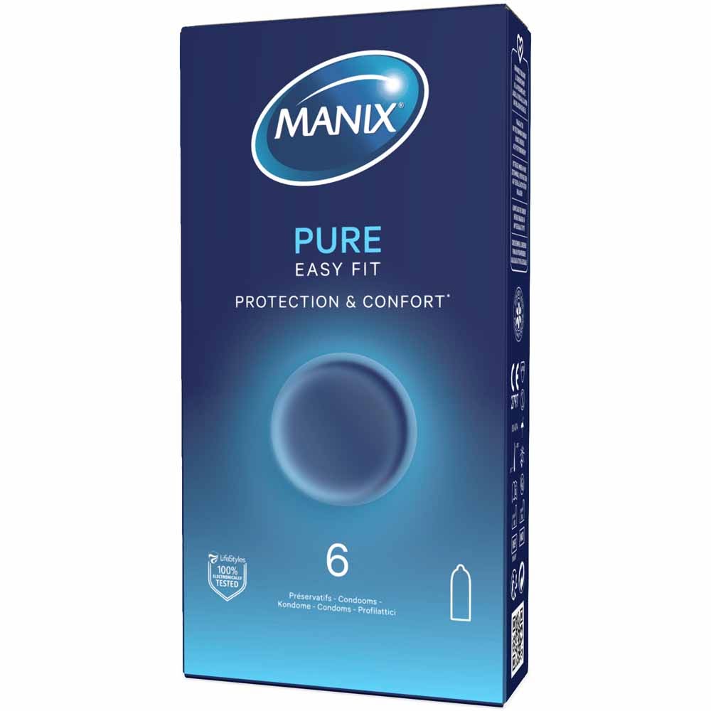 Manix Super Preservativos de seguridad y confort Ajuste fácil x6