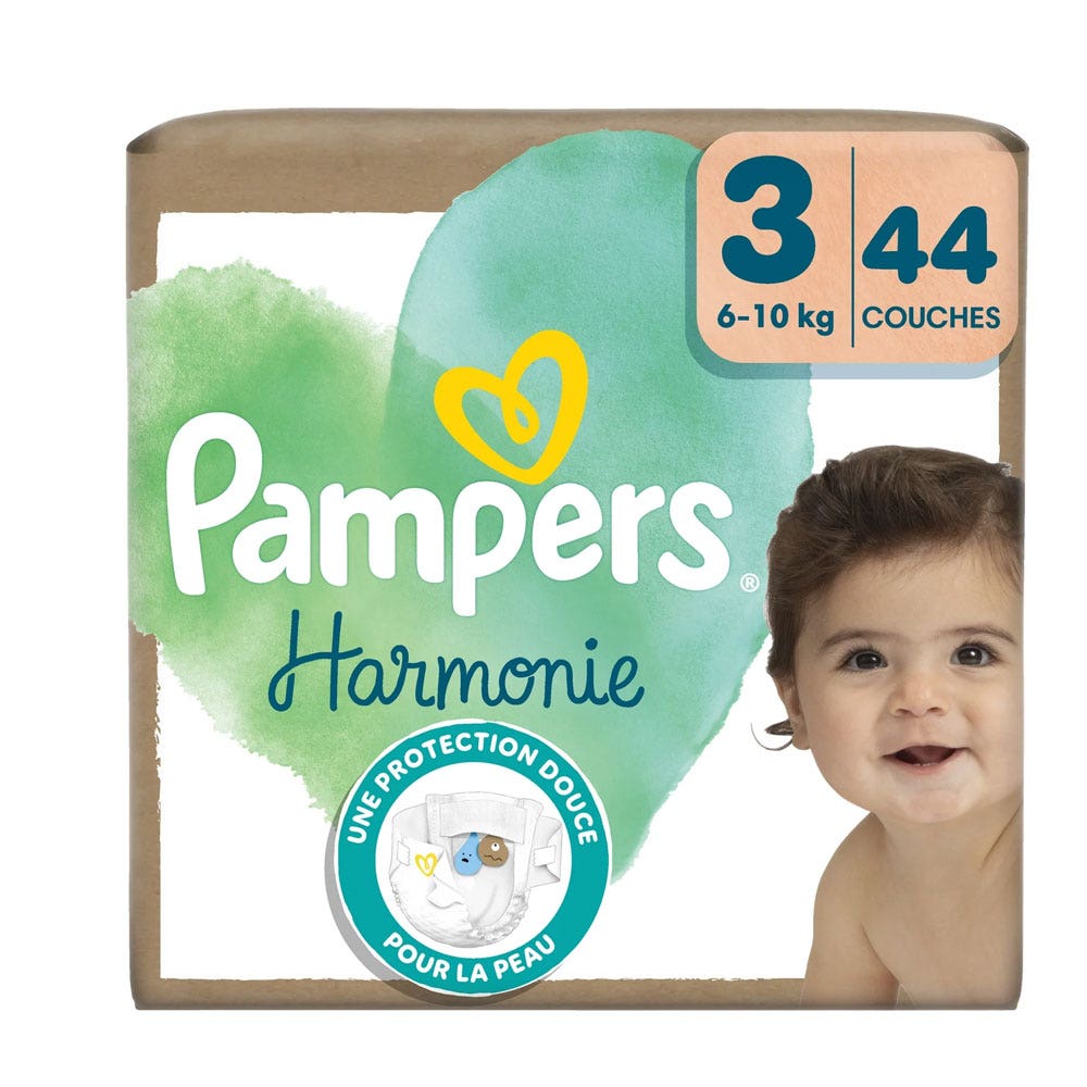 Pampers Harmonie Pañales talla 3 6 a 10kg x44