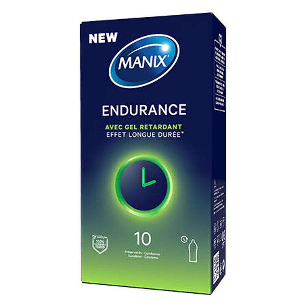 Manix Resistencia Preservativos lubricados retardantes x10