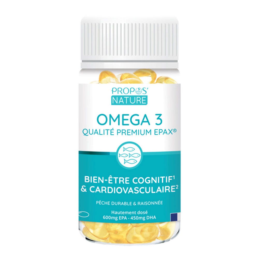 Propos'Nature Omega 3 calidad premium EPAX 60 cápsulas