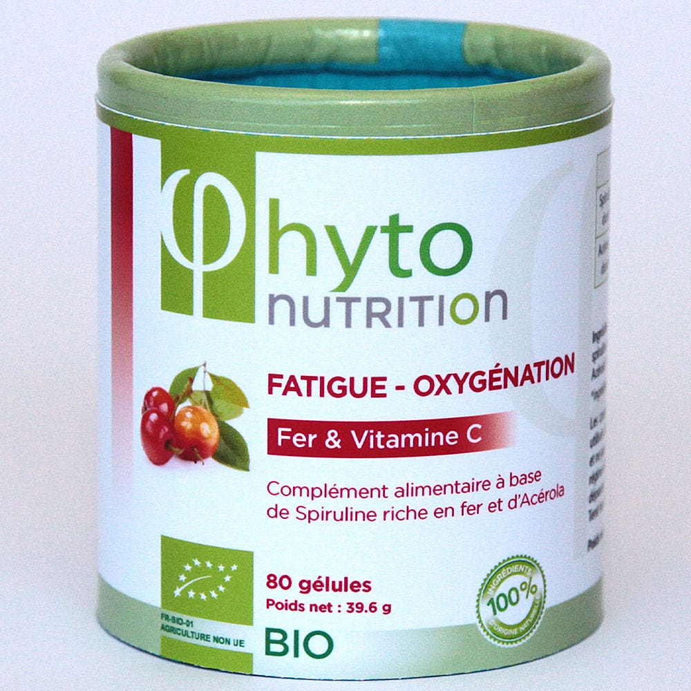 Flamant Vert Phytonutrition Fatiga Oxígeno Bio 80 cápsulas