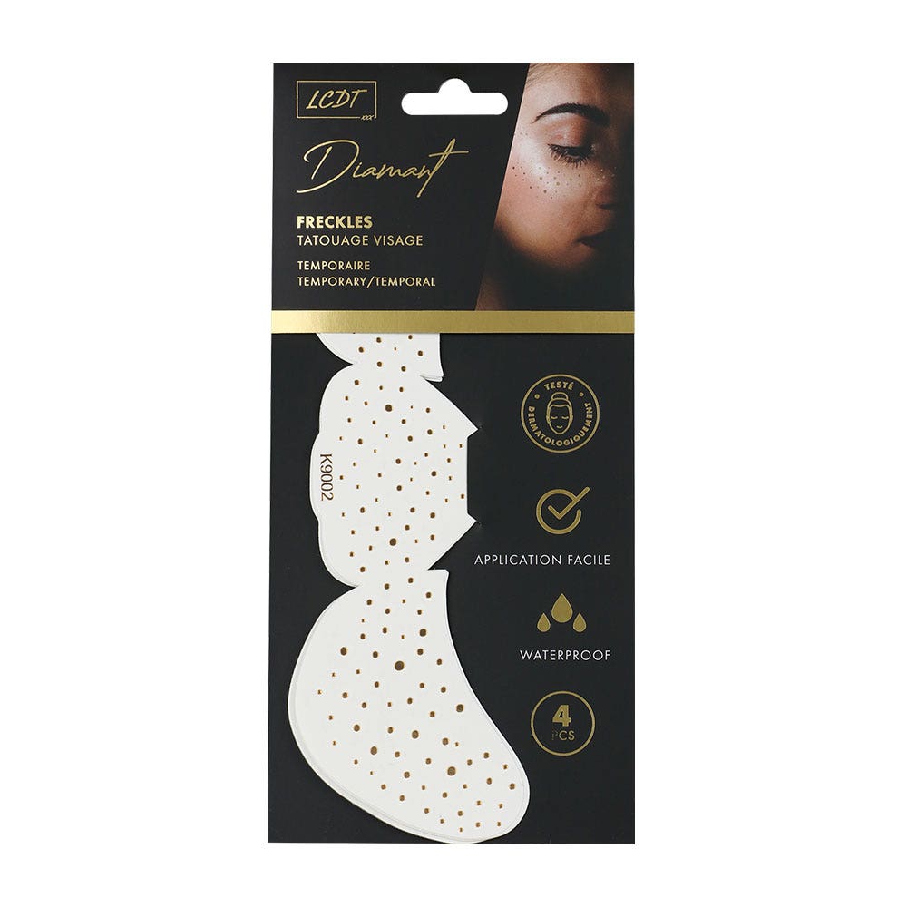 Le Comptoir Des Tendances FRECKLES - 4 tatuajes faciales temporales x4