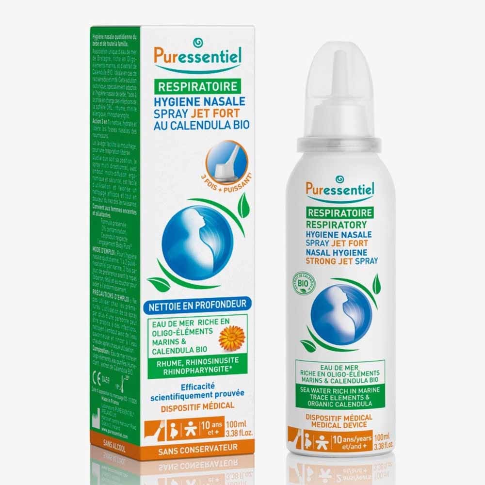 Puressentiel Respiración Jet Fort" Higiene Nasal Spray 100ml Respiración 100 ml
