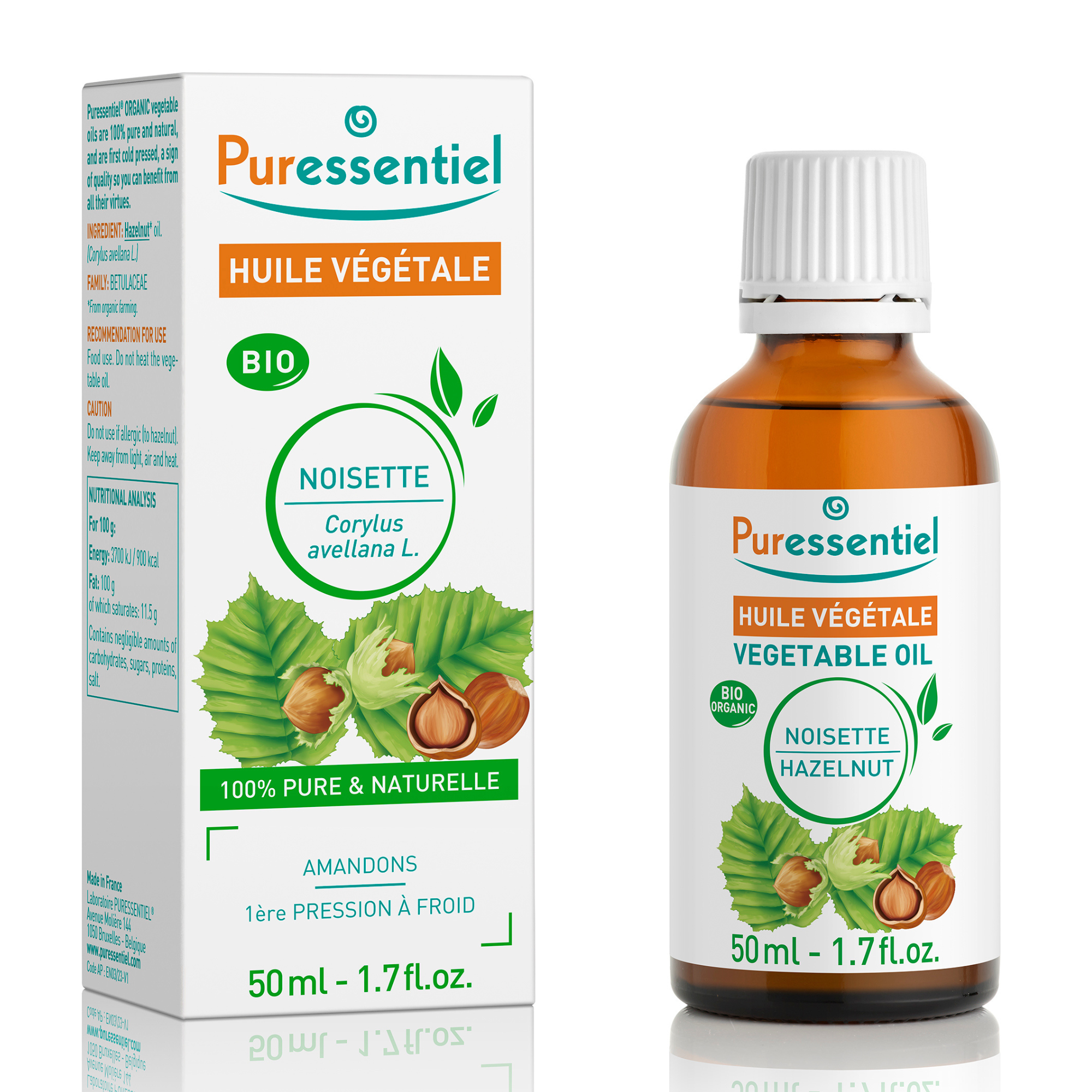 Puressentiel Aceites Vegetales Avellana bio 50 ml