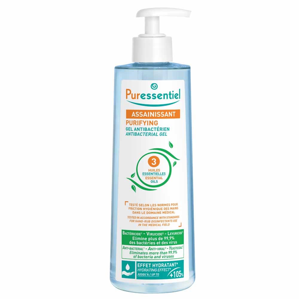 Puressentiel Saneamiento Gel Antibacterias con 3 Aceites Essentiel 500 ml