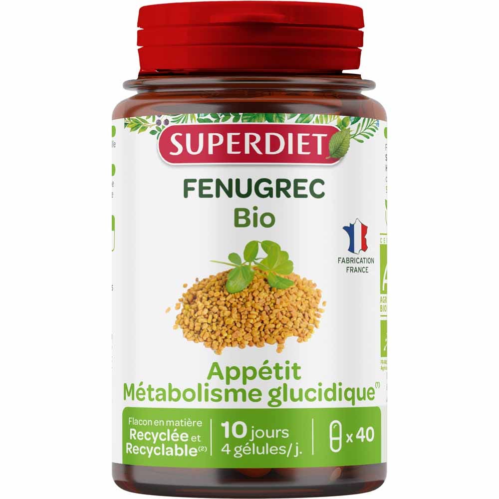 Superdiet Alholva ecológica 40 cápsulas