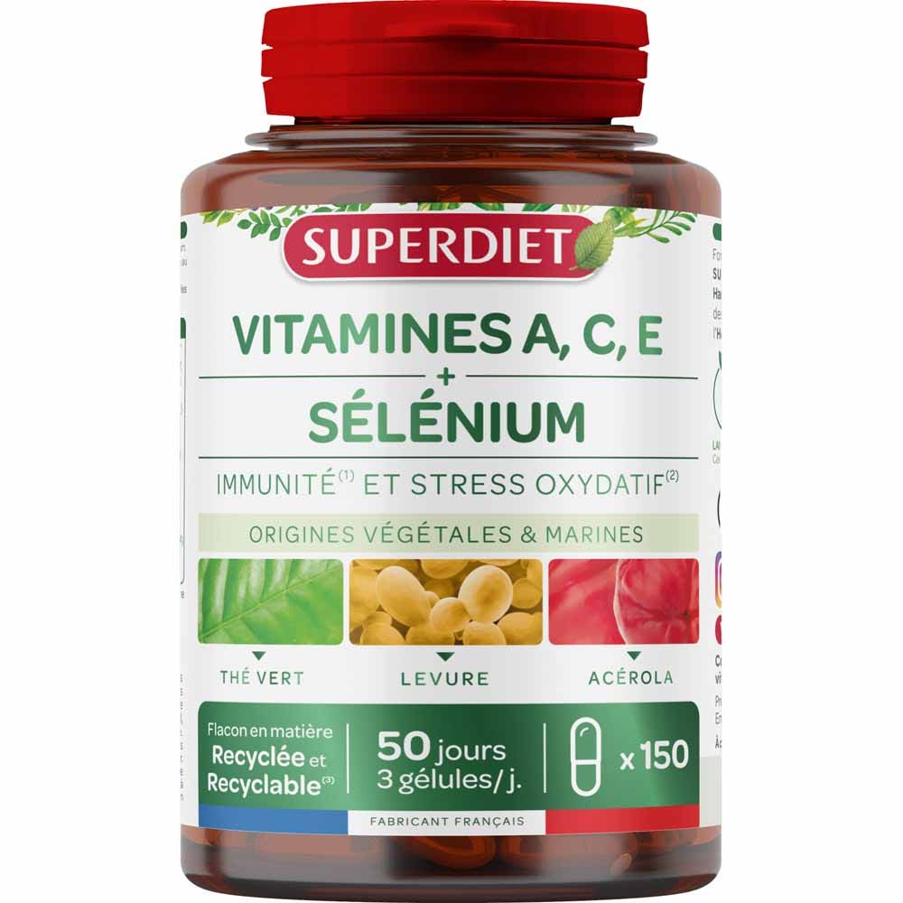 Superdiet Vitaminas A, C, E y selenio