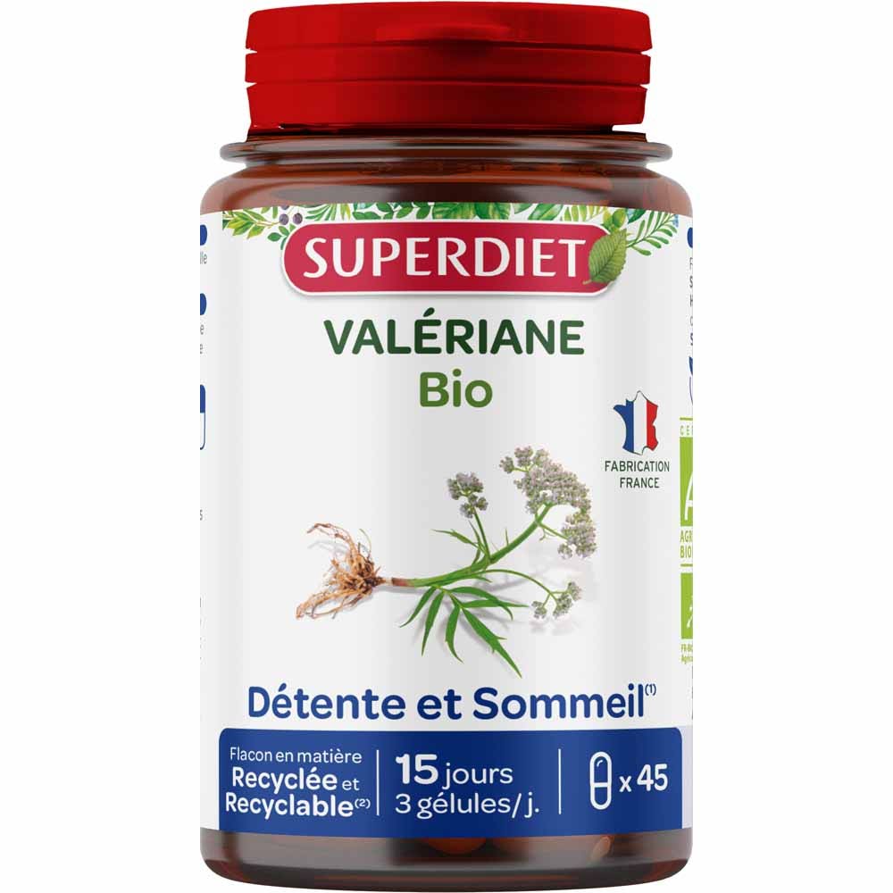 Superdiet Valeriana BIO 45 cápsulas