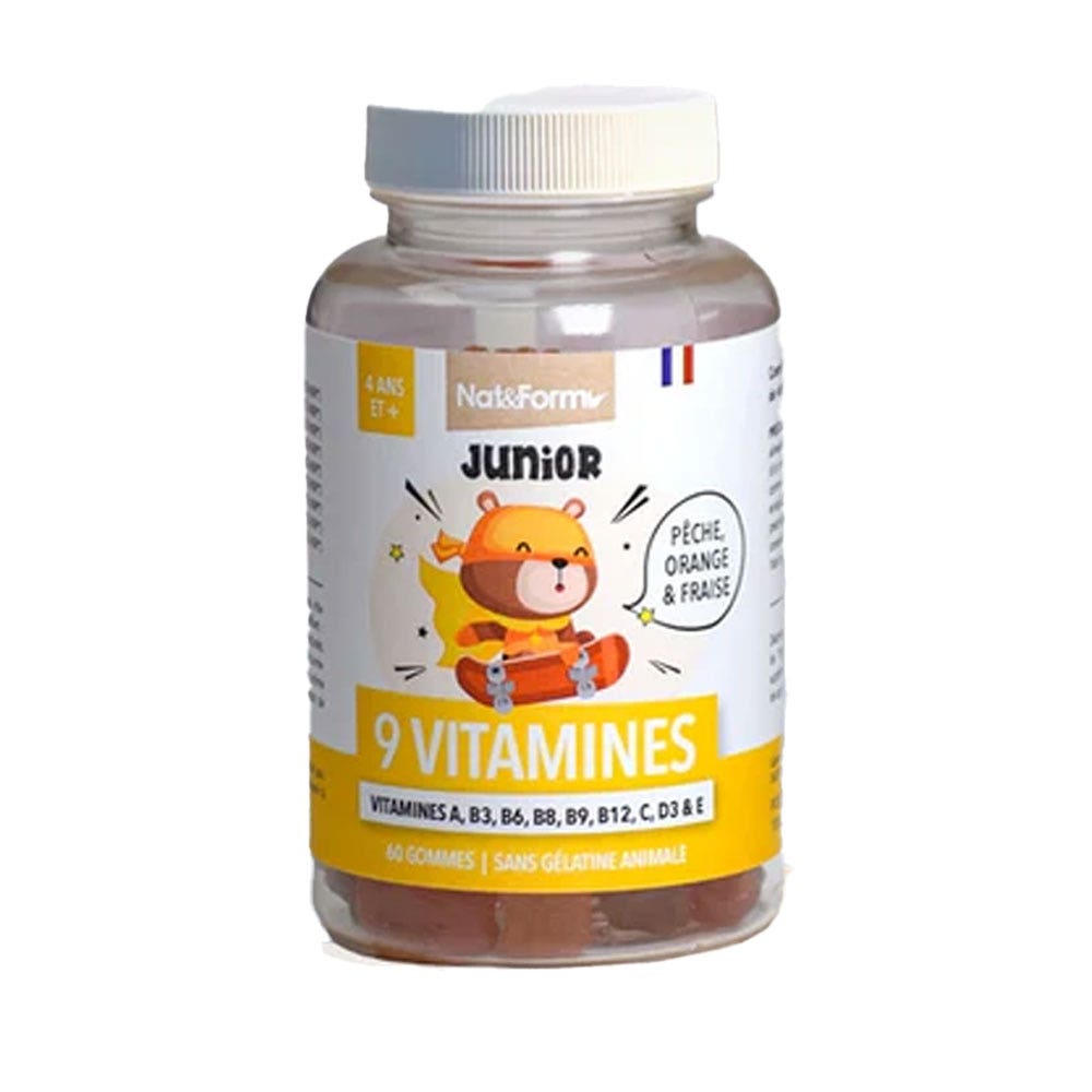 Nat&Form Junior 9 Vitaminas 60 Gominolas