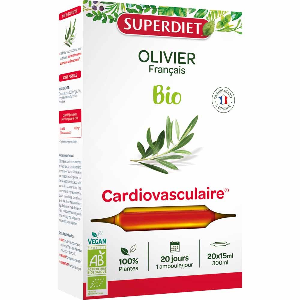 Superdiet Olivo Ecológico Cardiovascular 20 ampollas 15 ml