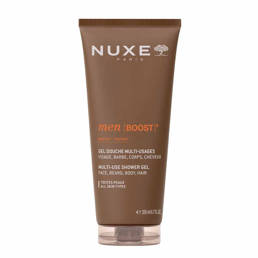 Nuxe Men [BOOST]³ Gel de ducha multiusos rostro, barba y cabello 200 ml