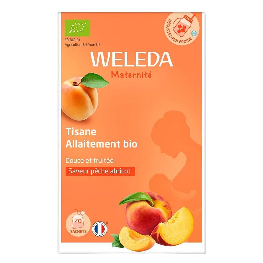 Weleda Infusión lactancia bio melocotón albaricoque 20 sobres