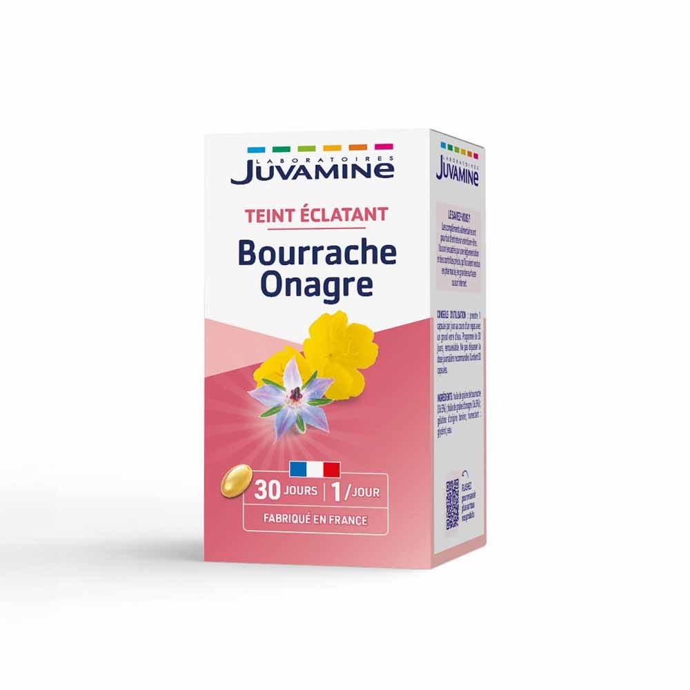 Juvamine Bourrache onagra cutis radiante
