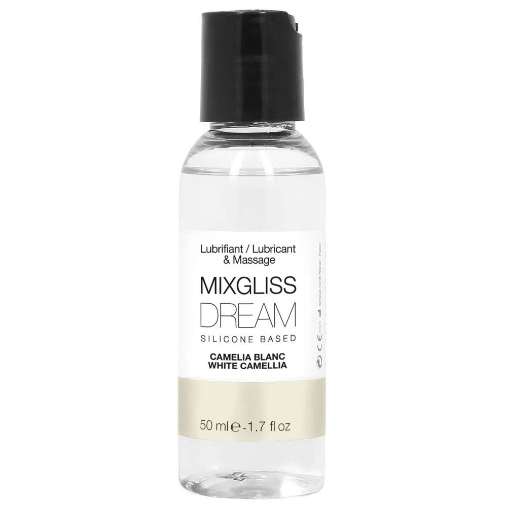 Mixgliss Lubrificante y masaje de base silicona aroma camelia blanca 50 ml