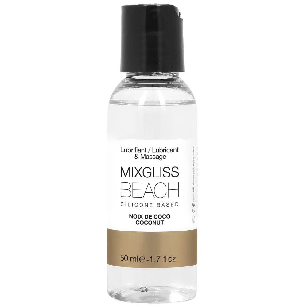 Mixgliss Lubrificante y masaje a base de silicona sabor coco 50 ml