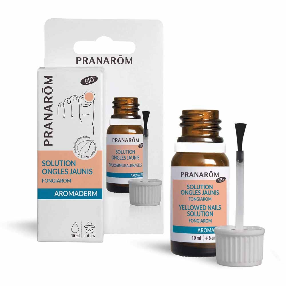 Pranarôm Aromaderm Loción ecológica para uñas amarillentas 10 ml