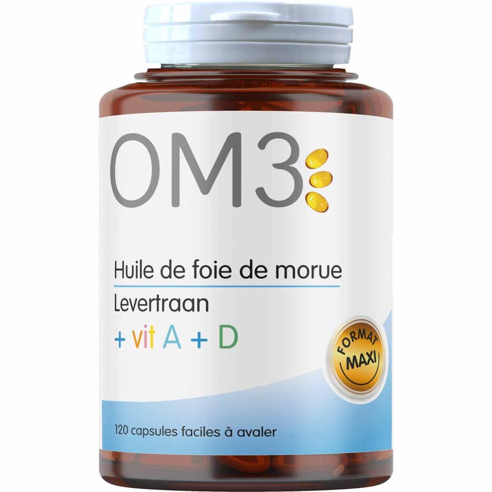 OM3 Aceite de hígado de bacalao Vitis A+d 120 cápsulas