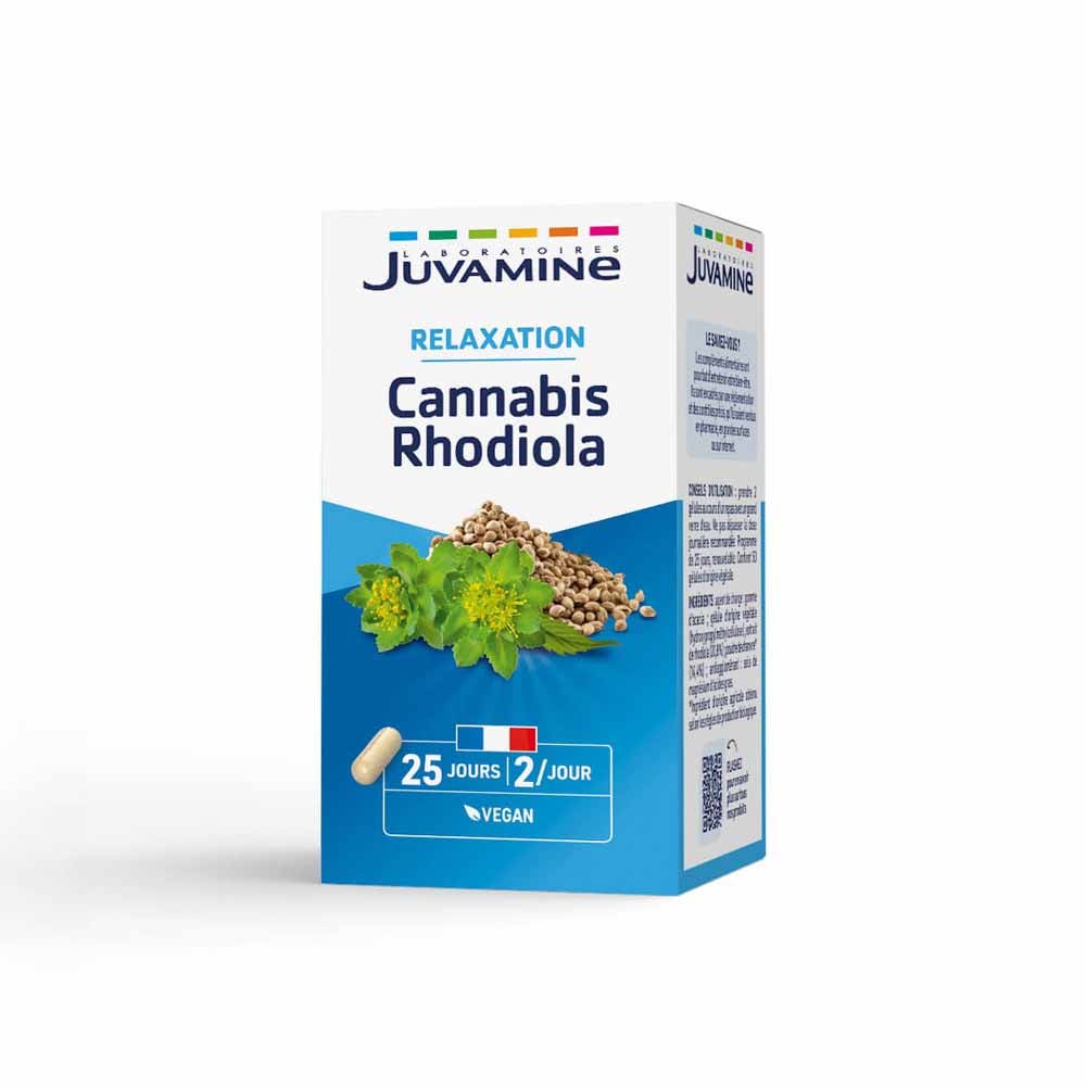 Juvamine Cannabis Rhodiola Relajación 30 cápsulas