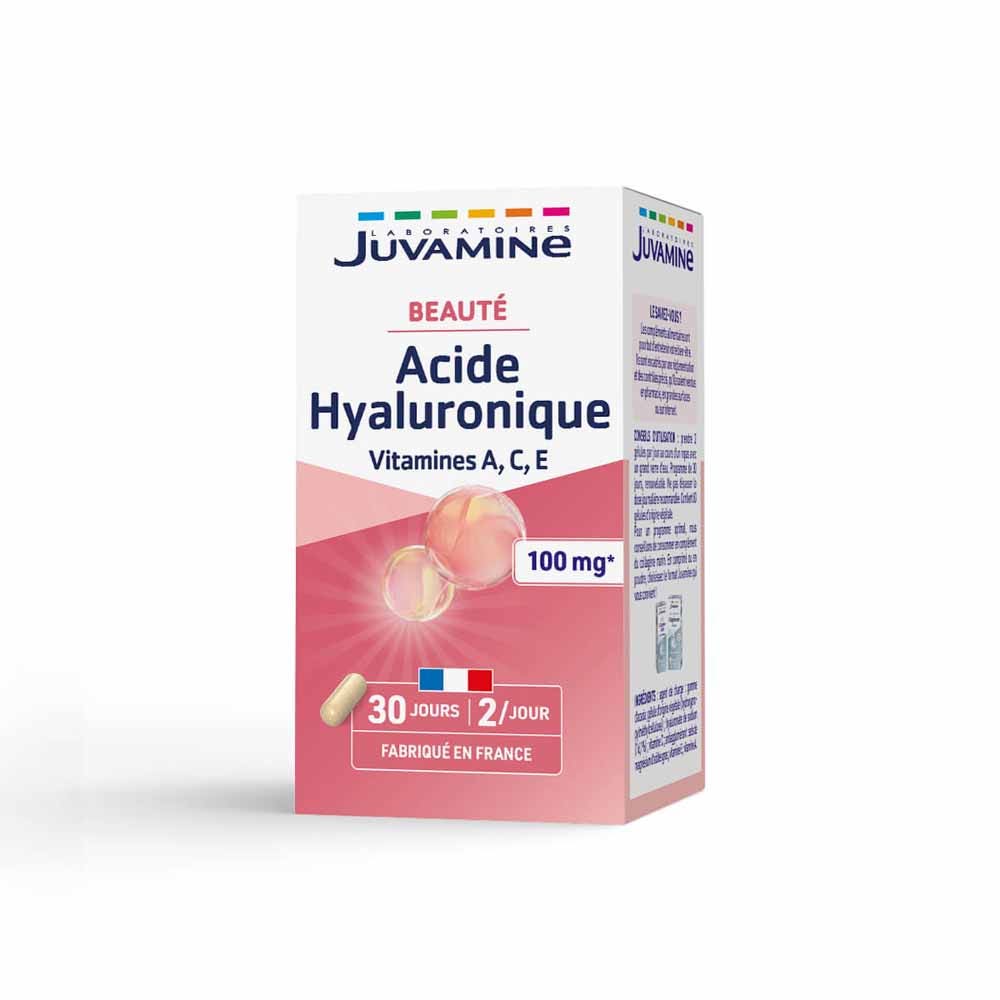 Juvamine Antioxidante Ácido hialurónico + vitaminas A, C, E 60 cápsulas