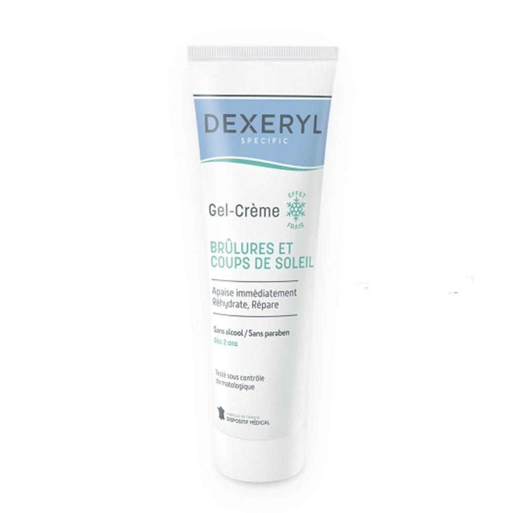 Dexeryl Gel-crema calmante para quemaduras y piel dañada por el sol 50 g