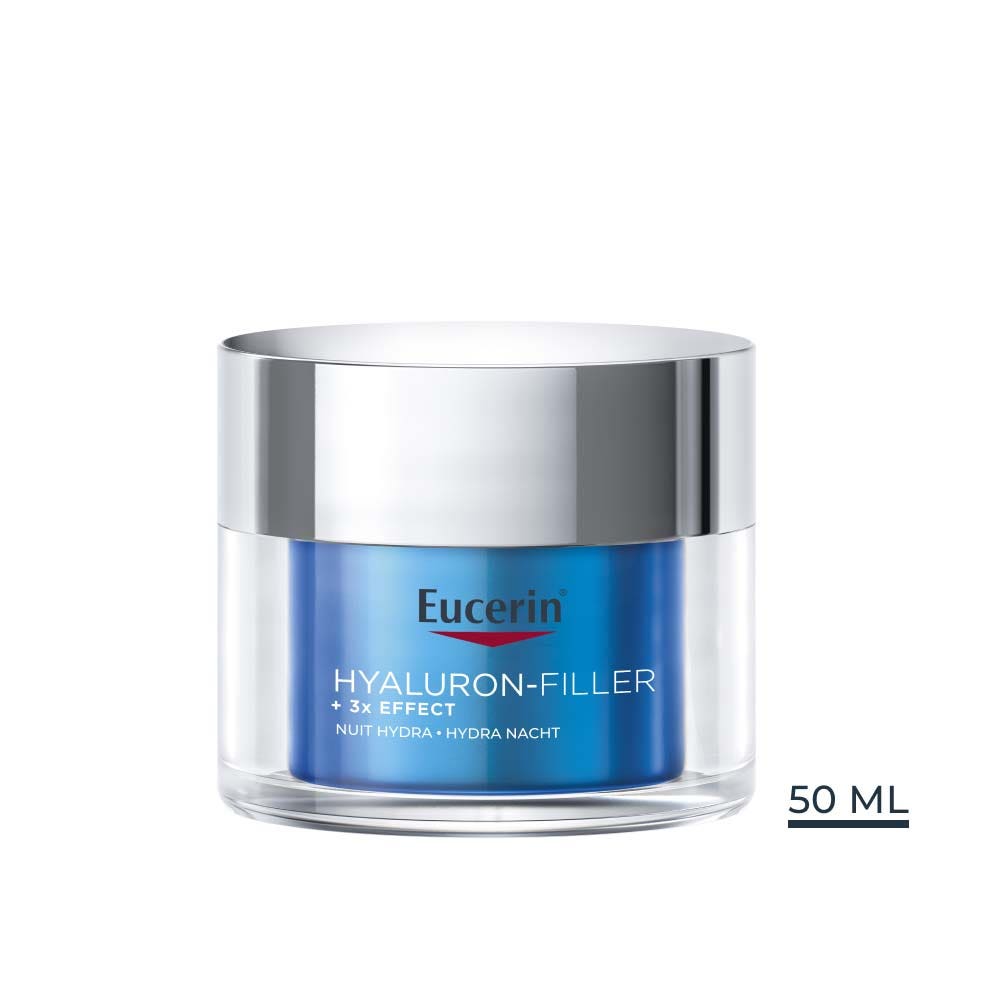 Eucerin Hyaluron-Filler + 3x Effect Tratamiento de Noche Hidratación Boost 50 ml